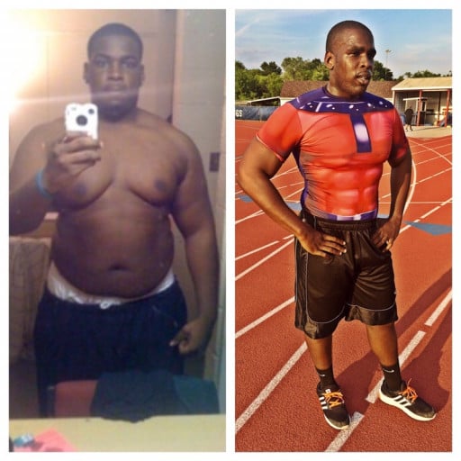Progress Pics of 90 lbs Fat Loss 6 foot Male 315 lbs to 225 lbs
