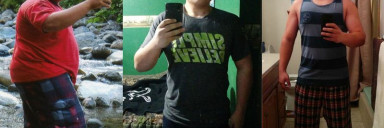 Progress Pics of 55 lbs Weight Loss 5 foot Male 250 lbs to 195 lbs