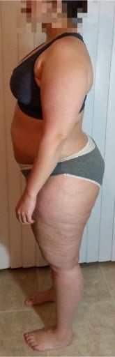 3 Pics of a 5'7 248 lbs Female Weight Snapshot