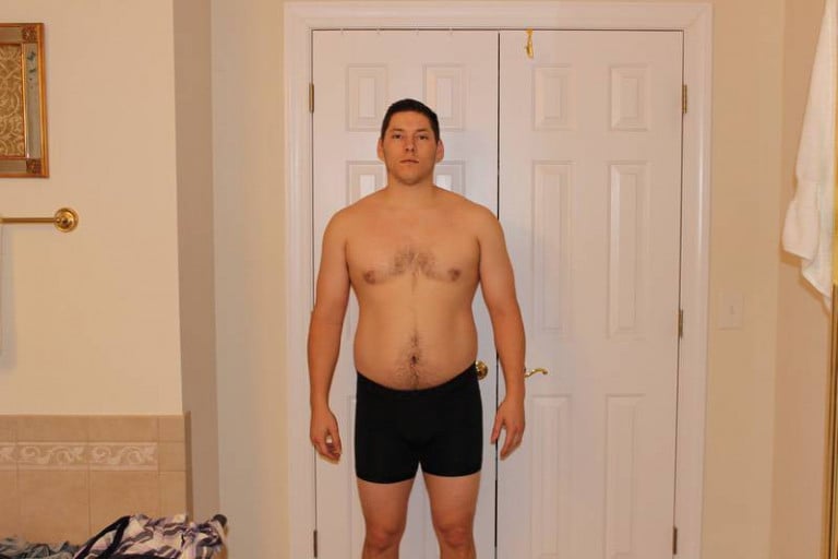 A progress pic of a 5'10" man showing a snapshot of 204 pounds at a height of 5'10