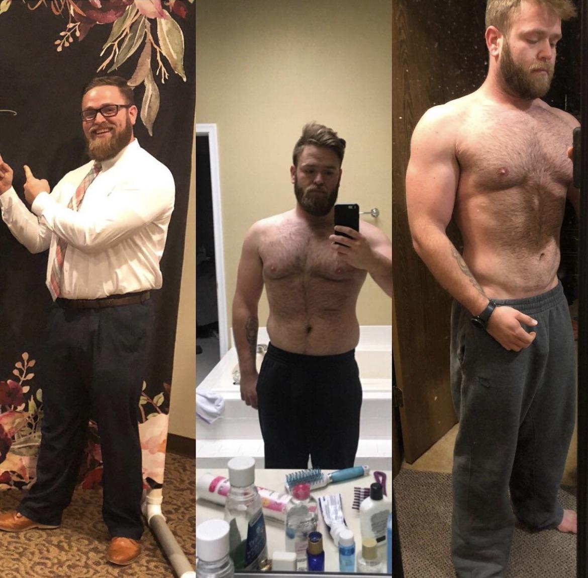 5 foot 11 Male Progress Pics of 45 lbs Fat Loss 255 lbs to 210 lbs