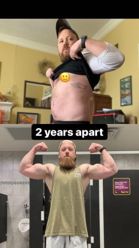 Progress Pics of 50 lbs Fat Loss 5 foot 10 Male 235 lbs to 185 lbs