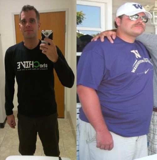 Progress Pics of 135 lbs Weight Loss 6 foot 3 Male 325 lbs to 190 lbs