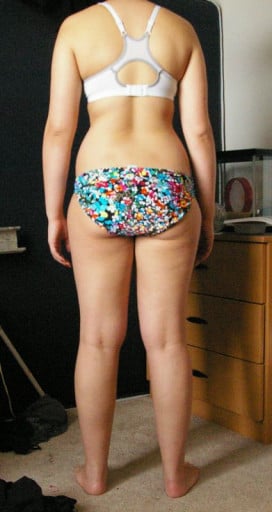 A picture of a 5'8" female showing a snapshot of 170 pounds at a height of 5'8