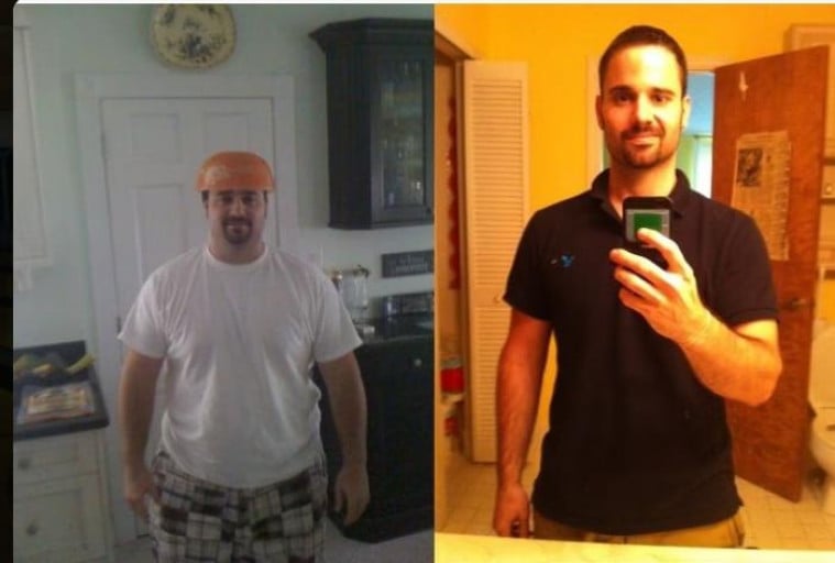 5 feet 10 Male 100 lbs Weight Loss Before and After 269 lbs to 169 lbs