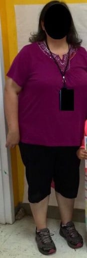 33 lbs Fat Loss Before and After 5'3 Female 265 lbs to 232 lbs