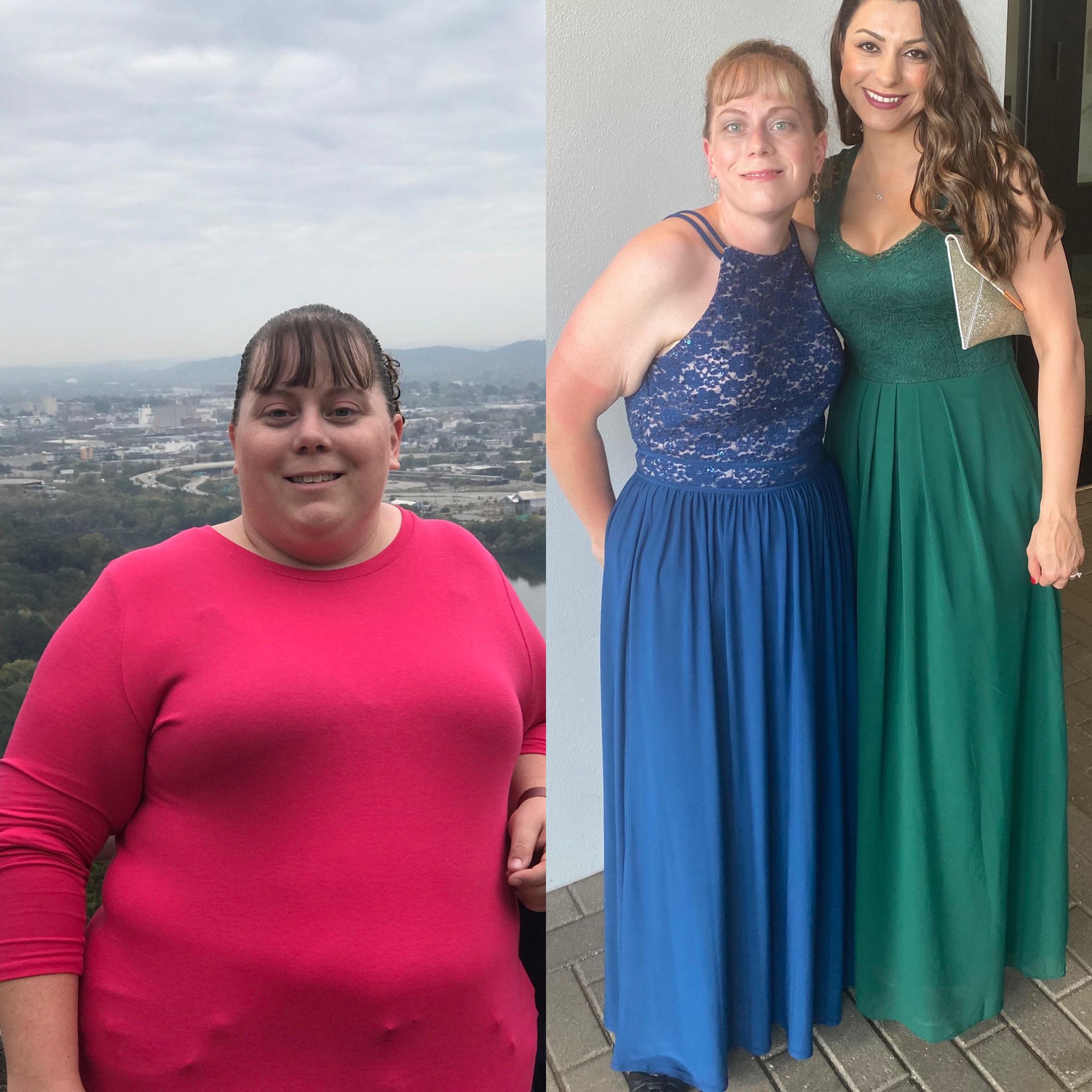 5 feet 3 Female Progress Pics of 126 lbs Weight Loss 281 lbs to 155 lbs