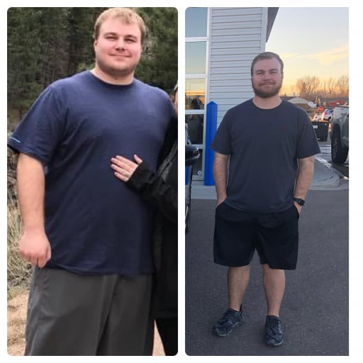 Progress Pics of 70 lbs Fat Loss 5 foot 11 Male 300 lbs to 230 lbs