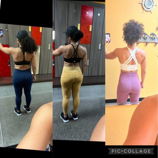 Progress Pics of 135 lbs Weight Loss 5 foot 7 Female 157 lbs to 22 lbs