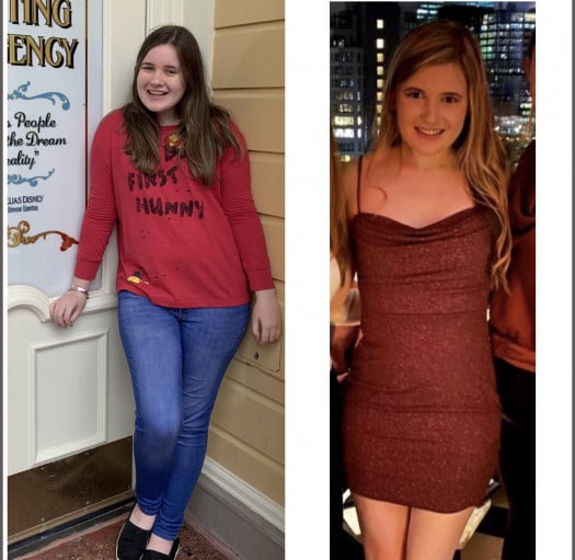 5 foot 6 Female 30 lbs Weight Loss 160 lbs to 130 lbs