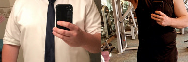 Progress Pics of 85 lbs Fat Loss 5'10 Male 300 lbs to 215 lbs