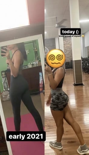 A 20 Year Old Shows off Her 25Lbs Weight Loss Journey and Shares Tips
