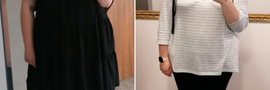 5 feet 8 Female 68 lbs Fat Loss 330 lbs to 262 lbs