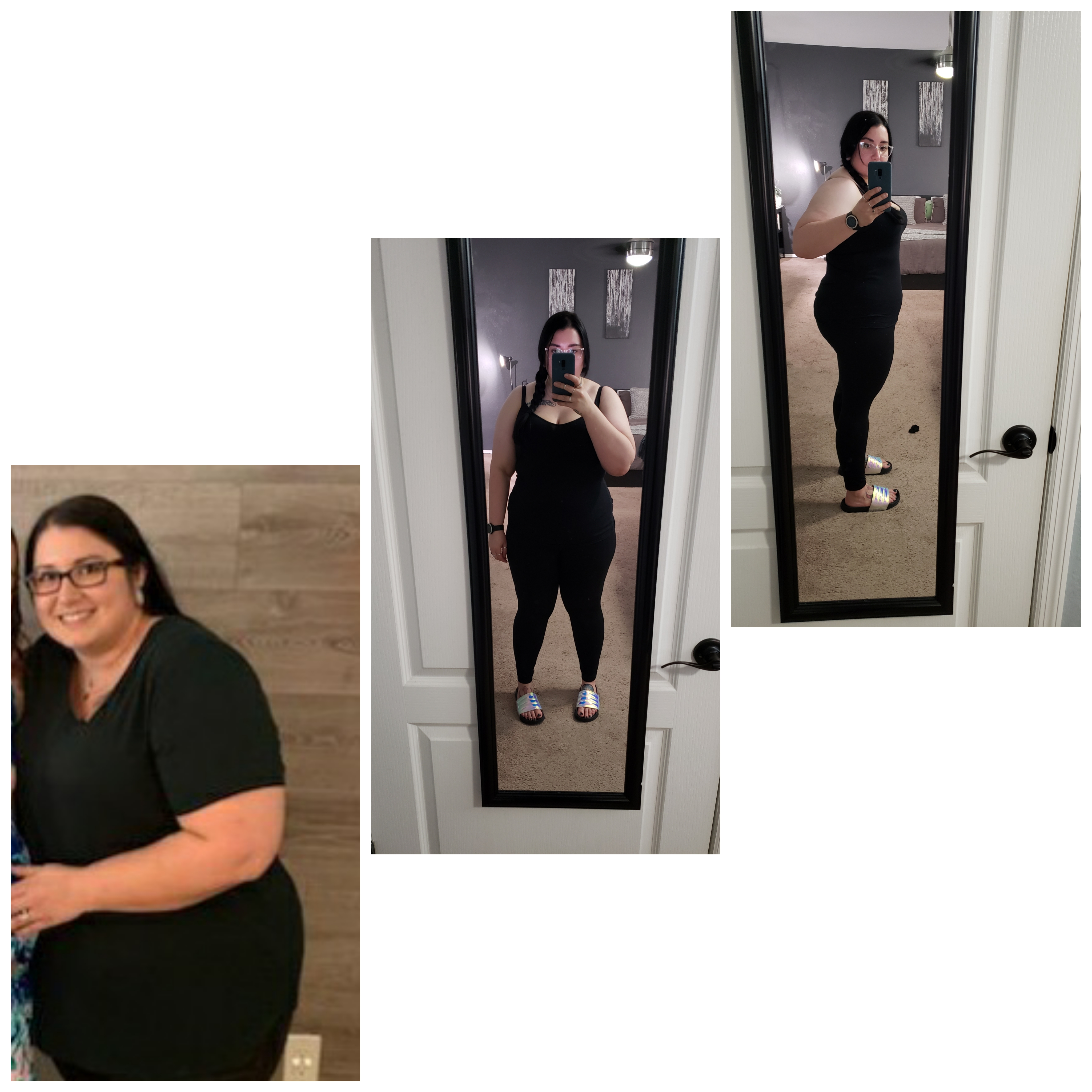 5'4 Female Progress Pics of 60 lbs Fat Loss 292 lbs to 232 lbs