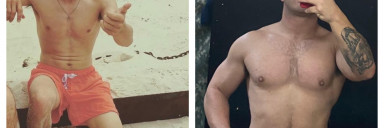 5'5 Male Before and After 48 lbs Muscle Gain 120 lbs to 168 lbs