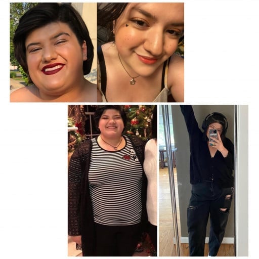 95 lbs Weight Loss 5 foot 6 Female 325 lbs to 230 lbs