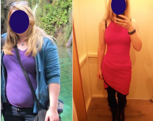 5 foot 4 Female 55 lbs Weight Loss 180 lbs to 125 lbs