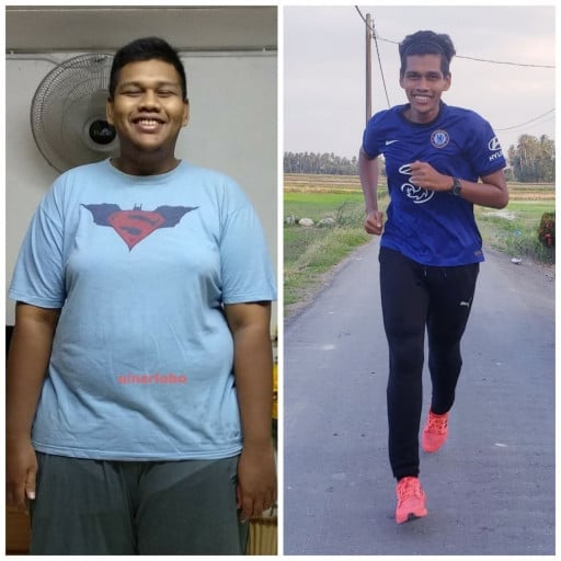 6 foot 3 Male 160 lbs Fat Loss 360 lbs to 200 lbs