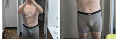 5'9 Male Before and After 15 lbs Weight Loss 230 lbs to 215 lbs