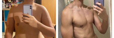 75 lbs Weight Loss Before and After 6'3 Male 244 lbs to 169 lbs