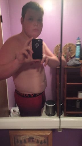 A picture of a 6'0" male showing a weight cut from 250 pounds to 225 pounds. A respectable loss of 25 pounds.