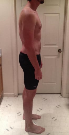 A picture of a 6'6" male showing a snapshot of 235 pounds at a height of 6'6