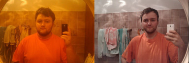 Before and After 89 lbs Fat Loss 5 feet 5 Male 260 lbs to 171 lbs