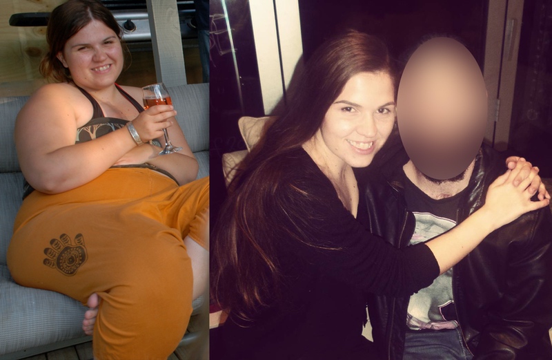 87 lbs Fat Loss Before and After 5 foot 3 Female 221 lbs to 134 lbs