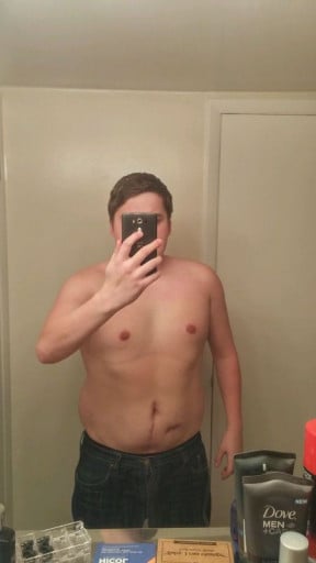 A progress pic of a 5'8" man showing a snapshot of 256 pounds at a height of 5'8