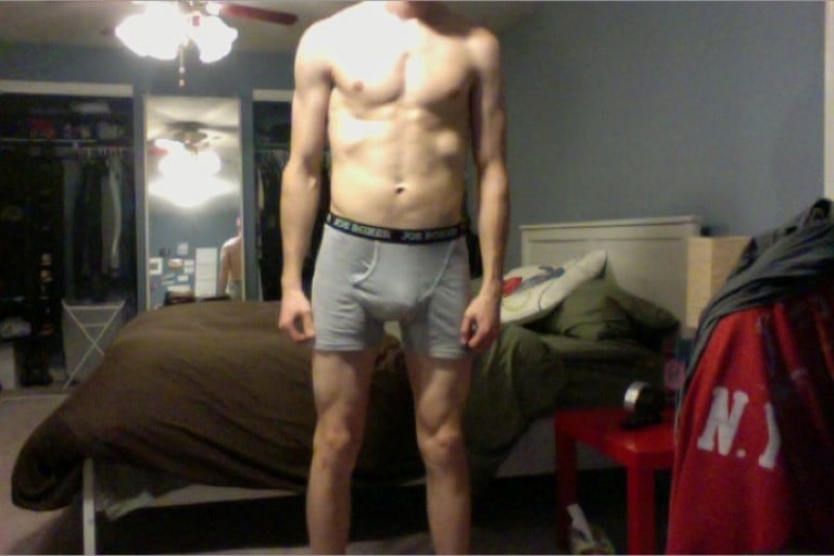 A picture of a 6'2" male showing a snapshot of 175 pounds at a height of 6'2