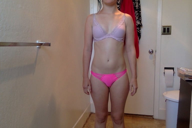 4 Pics of a 108 lbs 5 feet 2 Female Weight Snapshot