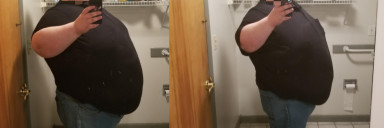 Before and After 50 lbs Fat Loss 5 foot 11 Male 605 lbs to 555 lbs