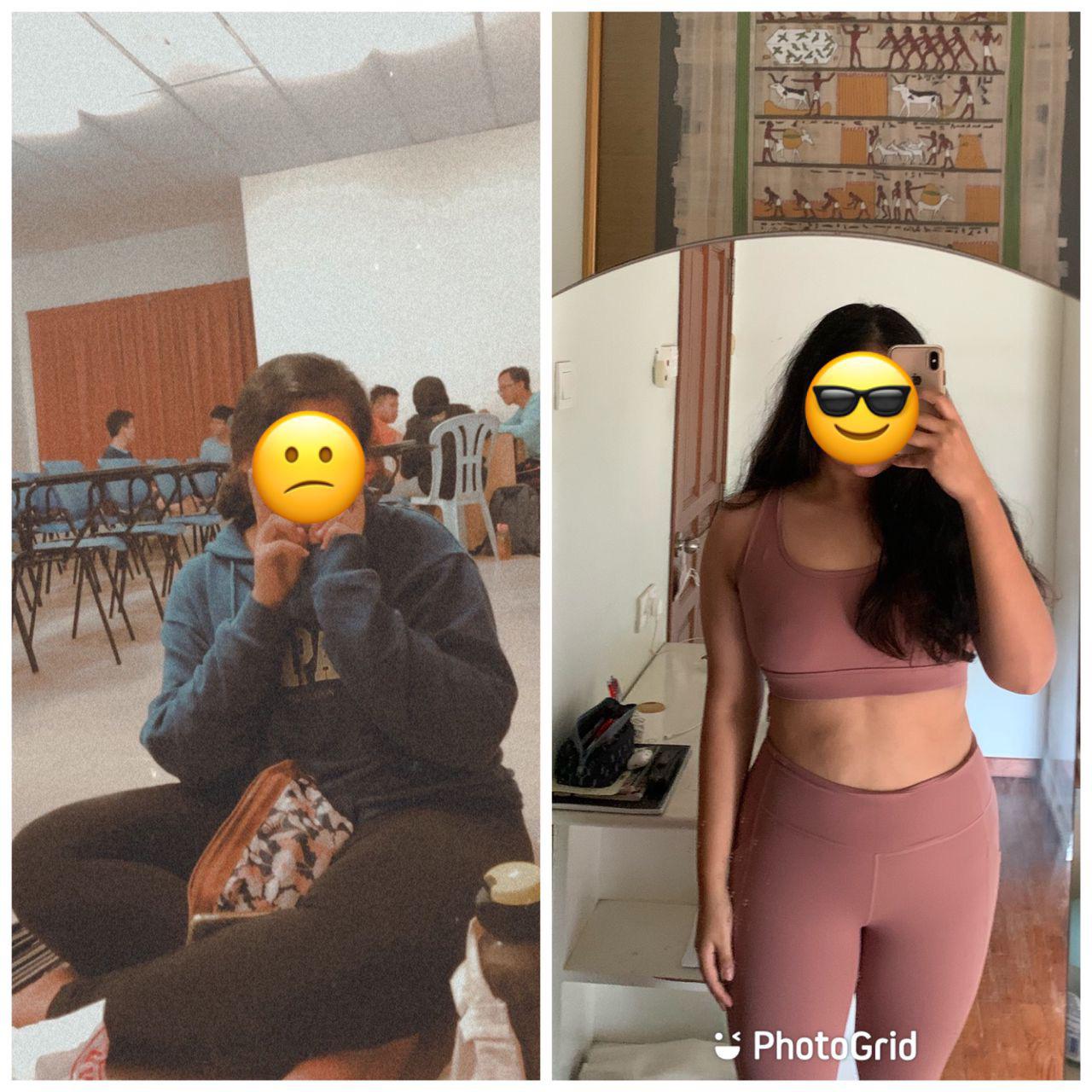 Progress Pics of 27 lbs Weight Loss 5'6 Female 209 lbs to 182 lbs