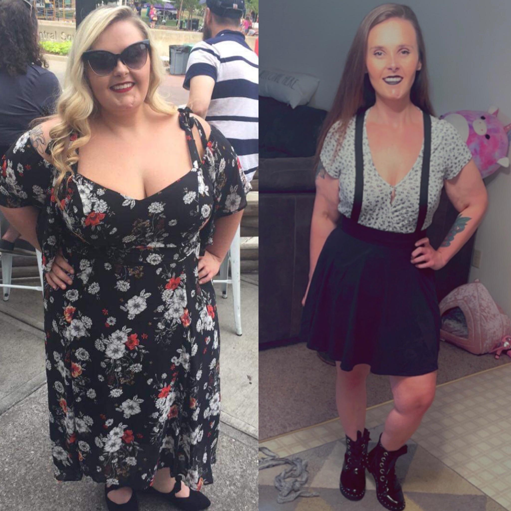 5 foot 2 Female Progress Pics of 145 lbs Fat Loss 280 lbs to 135 lbs
