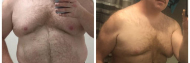 5 feet 10 Male Progress Pics of 55 lbs Fat Loss 300 lbs to 245 lbs