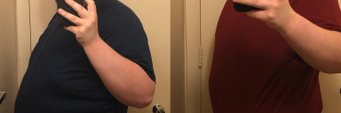 51 lbs Fat Loss Before and After 6 foot 1 Male 350 lbs to 299 lbs