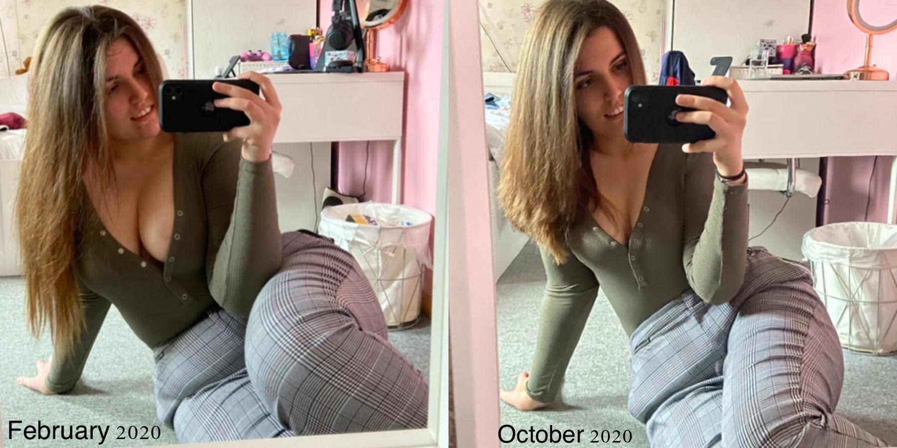 45 lbs Fat Loss 5 foot 8 Female 233 lbs to 188 lbs