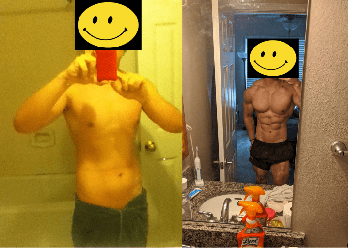 5 feet 8 Male Progress Pics of 20 lbs Weight Loss 183 lbs to 163 lbs