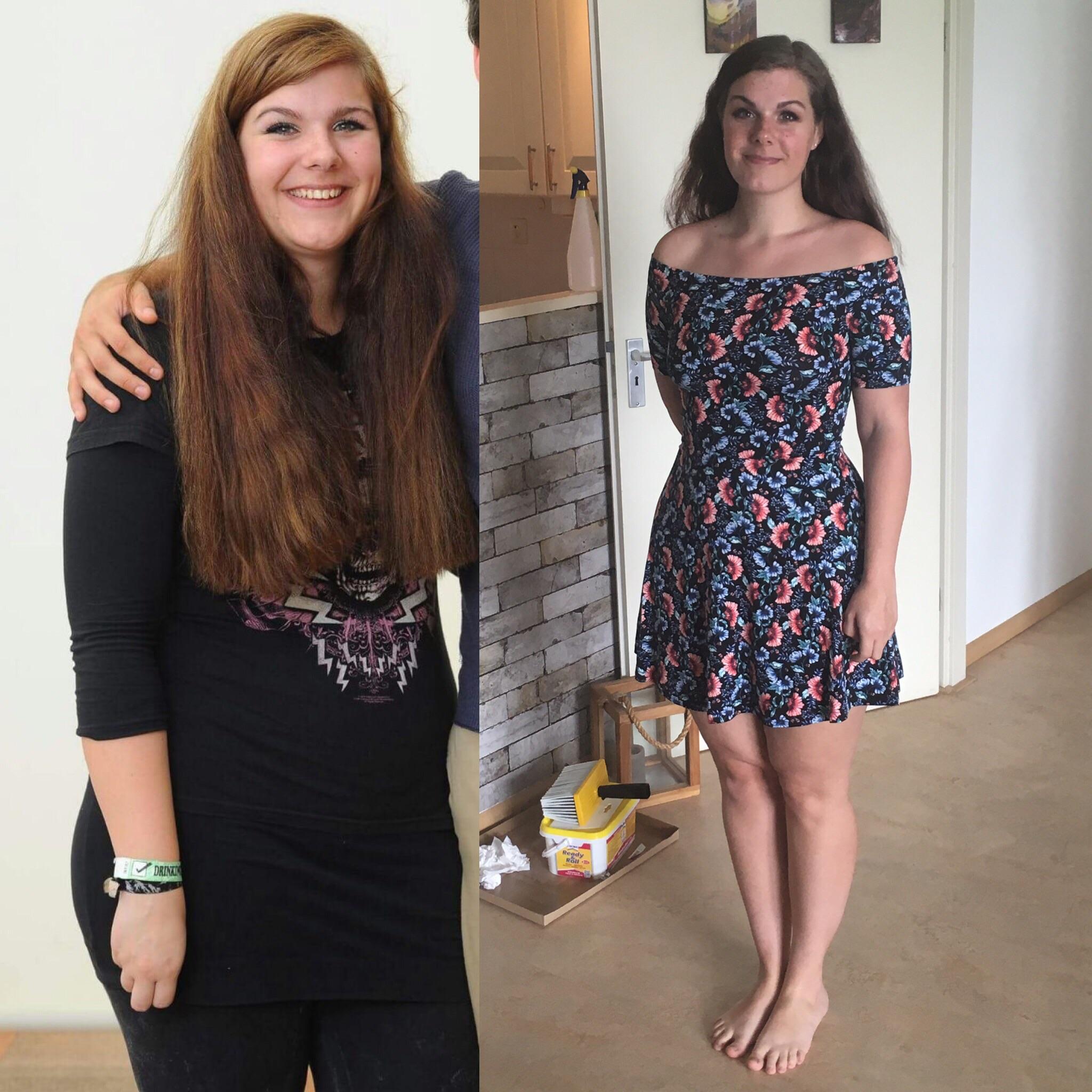 5 feet 7 Female Progress Pics of 30 lbs Fat Loss 195 lbs to 165 lbs