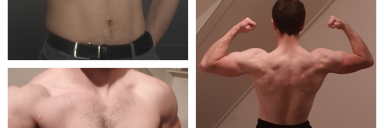 5 feet 11 Male 28 lbs Muscle Gain Before and After 143 lbs to 171 lbs