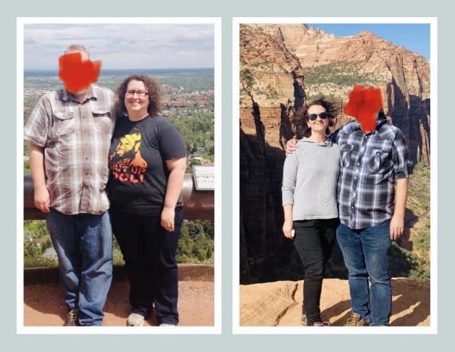 5 feet 5 Female 135 lbs Fat Loss Before and After 270 lbs to 135 lbs
