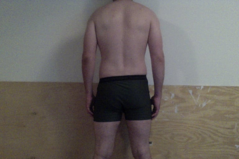 A picture of a 6'1" male showing a snapshot of 190 pounds at a height of 6'1