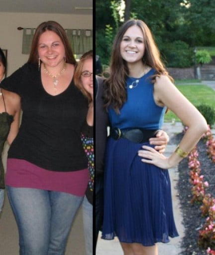80 lbs Weight Loss 6 foot Female 260 lbs to 180 lbs