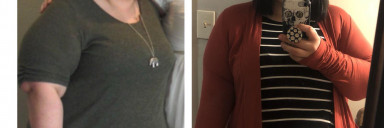 70 lbs Weight Loss Before and After 5 foot 7 Female 340 lbs to 270 lbs