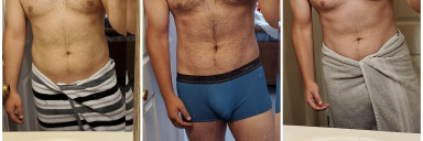 Progress Pics of 51 lbs Fat Loss 6 foot 2 Male 260 lbs to 209 lbs
