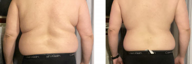 Before and After 50 lbs Weight Loss 6 foot 2 Male 303 lbs to 253 lbs