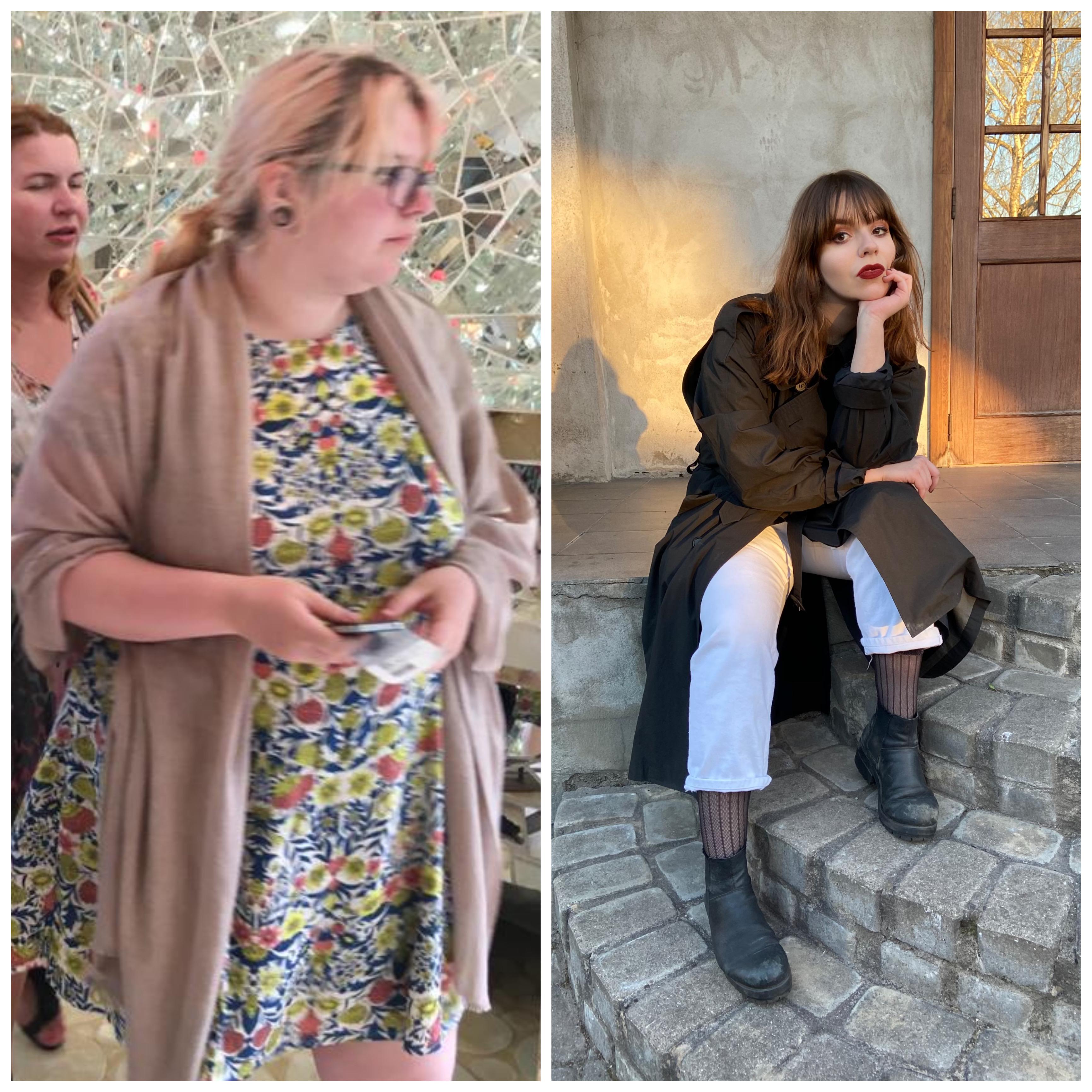 Progress Pics of 71 lbs Weight Loss 5'7 Female 251 lbs to 180 lbs