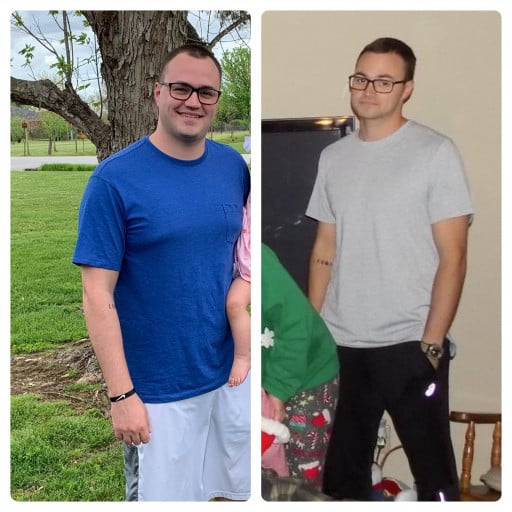 Progress Pics of 46 lbs Weight Loss 6 foot Male 225 lbs to 179 lbs