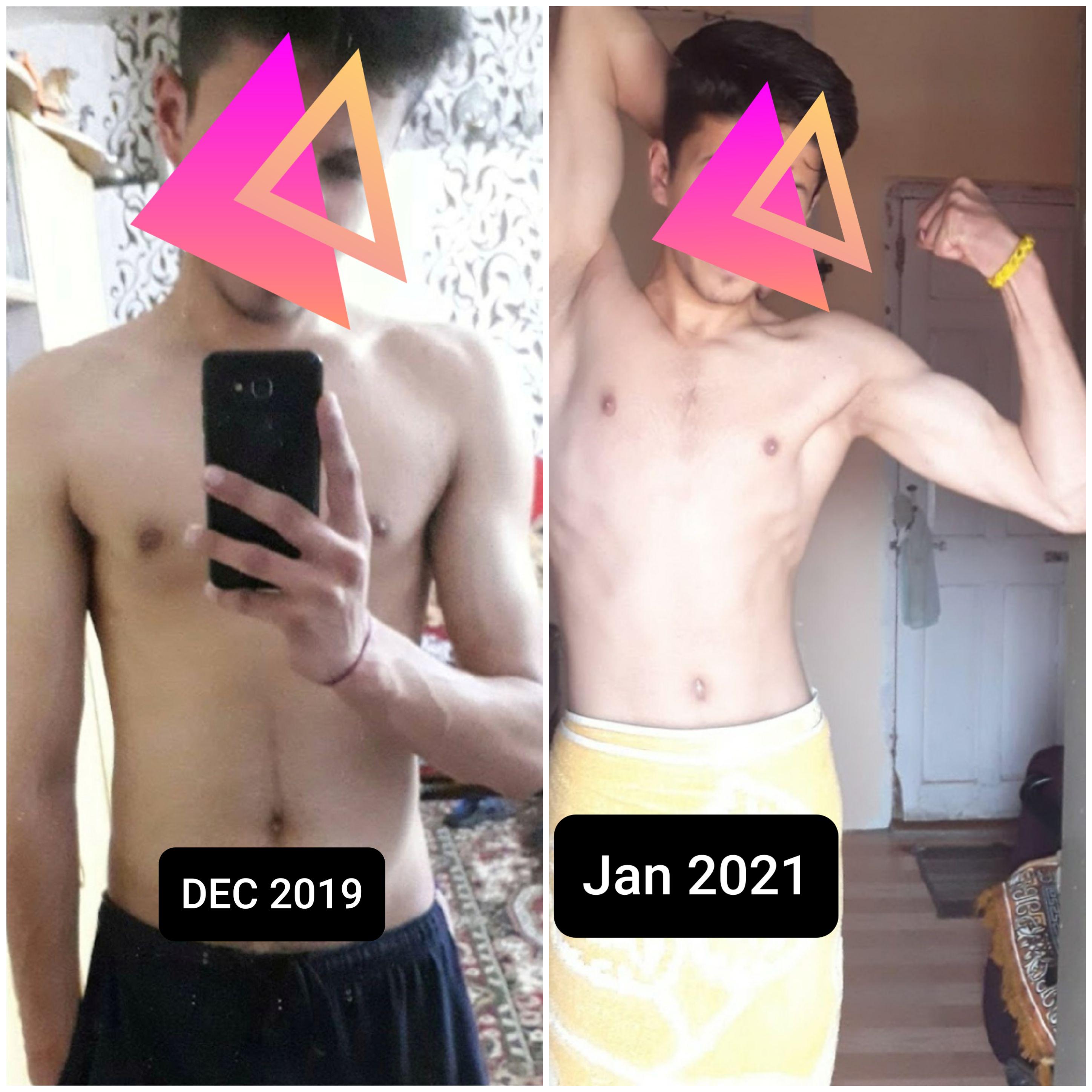 Progress Pics of 18 lbs Muscle Gain 6 foot 1 Male 125 lbs to 143 lbs