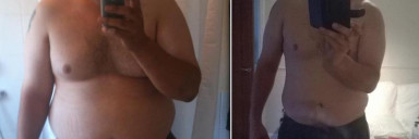 89 lbs Fat Loss Before and After 6'4 Male 366 lbs to 277 lbs